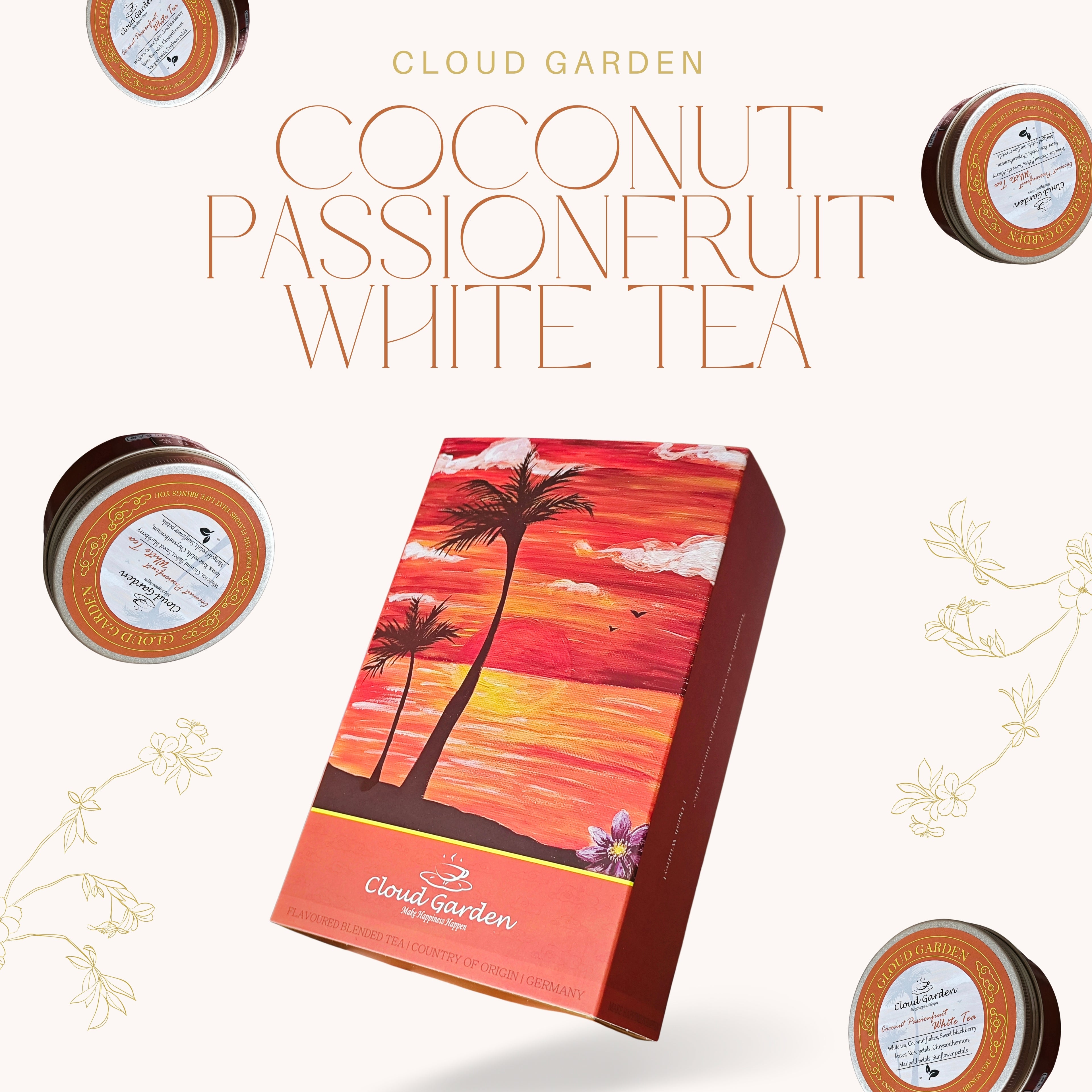 花園盛宴 | 舒緩光采 | 椰香百香果風味白茶 Coconut Passionfruit White Tea