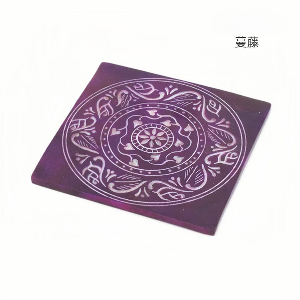 空間之光｜印度手作皂石杯墊：為桌面增添一抹柔和色彩