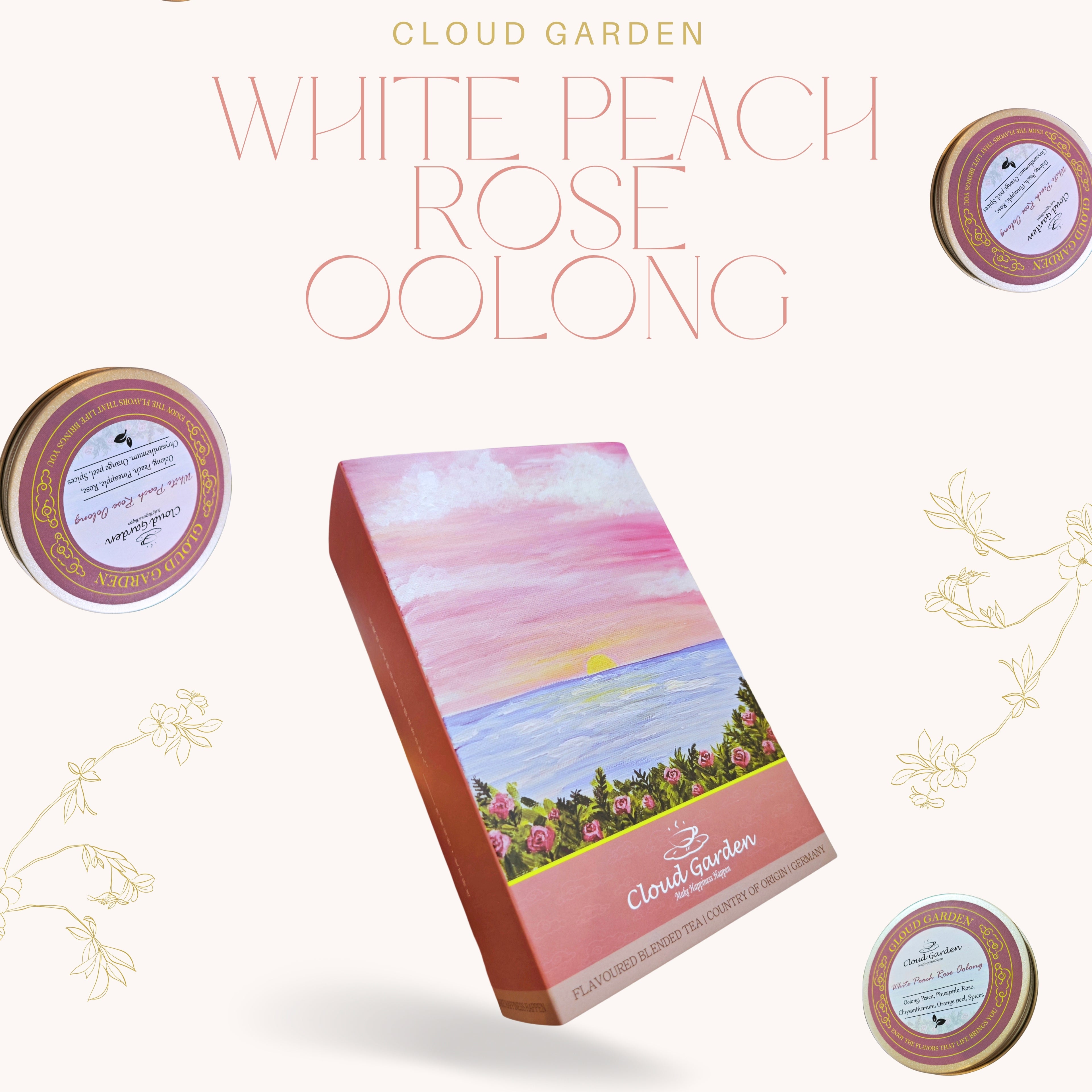 茶韻果香 | 甘醇雙享 | 白桃玫瑰烏龍 White Peach Rose Oolong