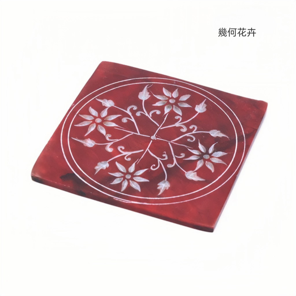 空間之光｜印度手作皂石杯墊：為桌面增添一抹柔和色彩